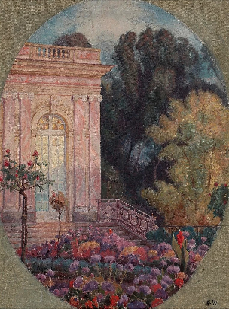 Lili Elbe - Paesaggio del parco dal Petit Trianon, 1919